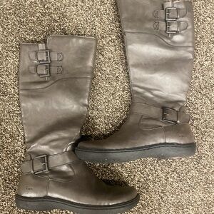 boc Women's Dark Gray Leather Boots